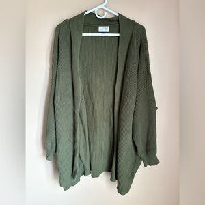 Universal Thread Olive Open Front Cardigan